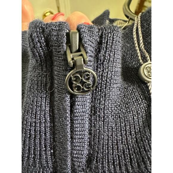 NWT G/Fore G4 Blue Merino Wool Tech Lined Slim Fit Dune Golf sweater Vest XL - Picture 8 of 12